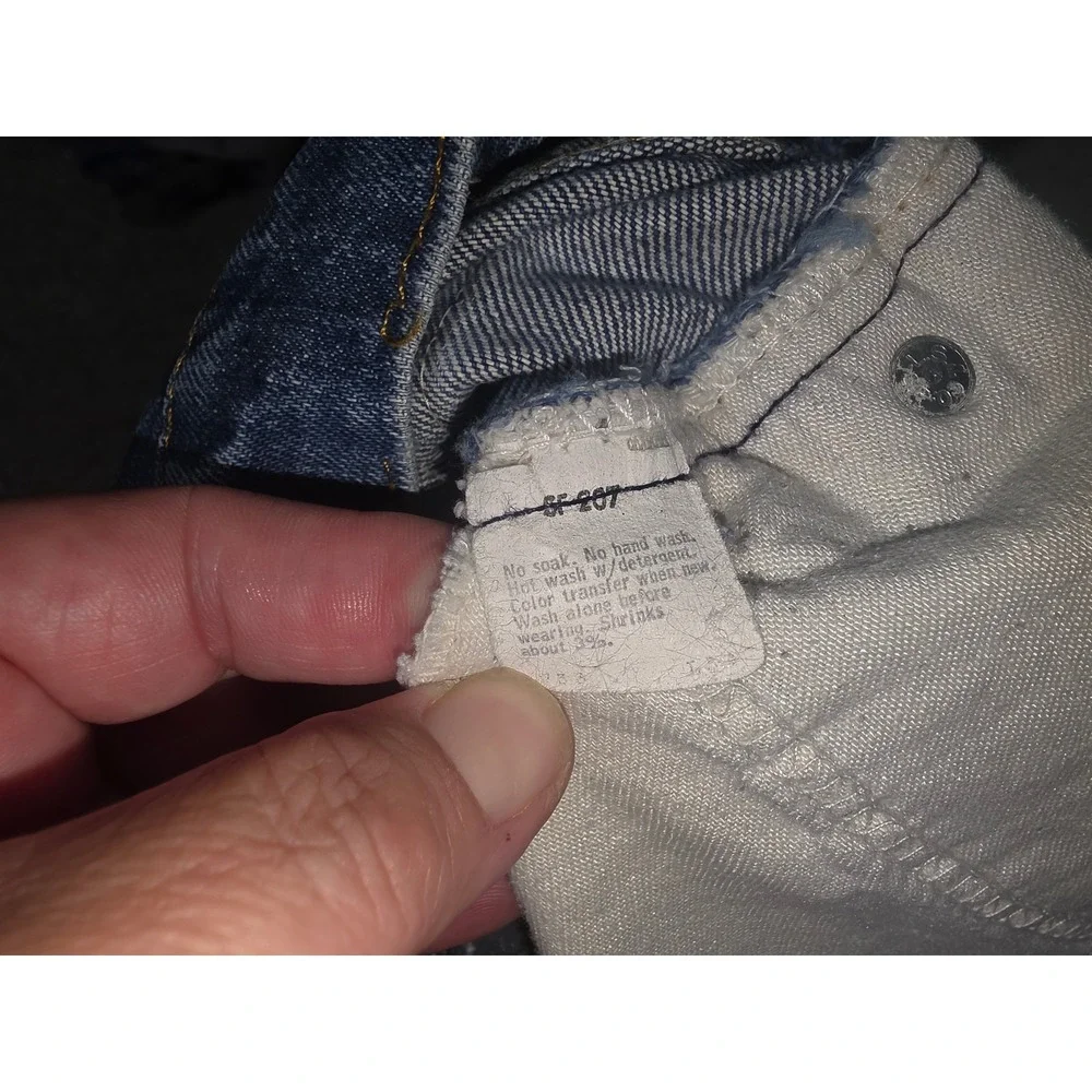 Vintage Levis Orange Tab Straight Leg Jeans Blue Medium Wash Denim 30 Waist